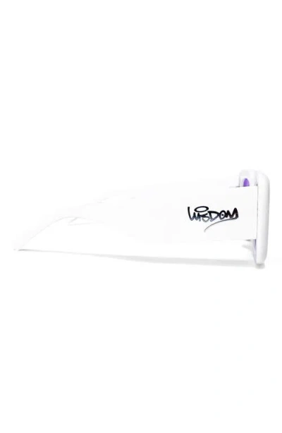 Wisdom Frame 1 52mm Square Sunglasses In White