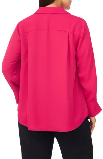Halogen ® Split Cuff Button-up Top In Pink