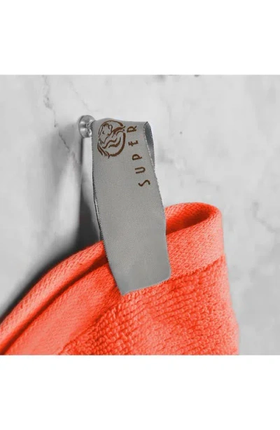 Superior Cotton Highly Absorbent Solid 4pc Quick-drying Bath Towel Set In Red