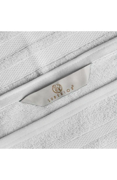 Superior Cotton Highly Absorbent Solid 4pc Quick-drying Bath Towel Set In Gray