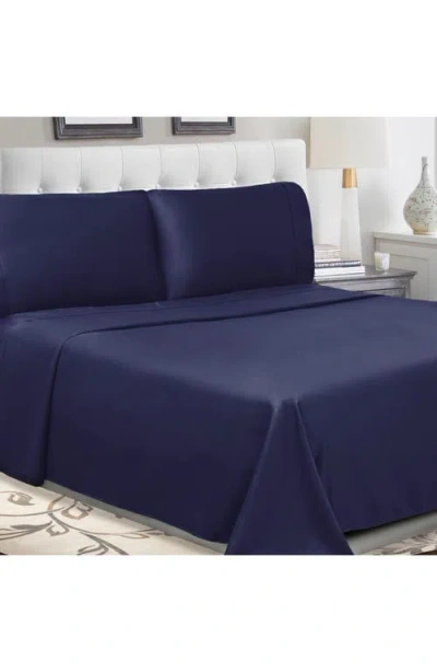Superior Solid 300 Thread Count Percale Sheet Set In Blue