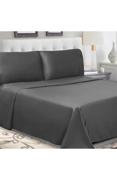 Superior Solid 300 Thread Count Percale Sheet Set In Gray