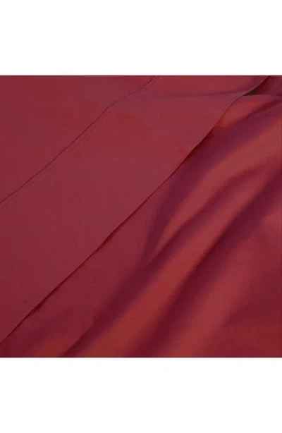 Superior Solid 300 Thread Count Percale Sheet Set In Burgundy