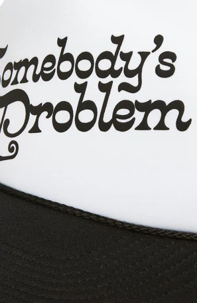 Local Beach Somebody's Problem Trucker Hat In White