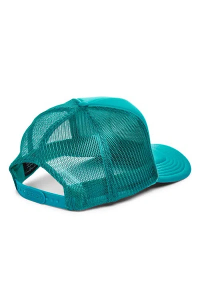 Local Beach Smiley Patch Trucker Hat In Blue