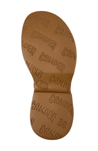 Camper Tasha Ankle Strap Wedge Sandal In Brown