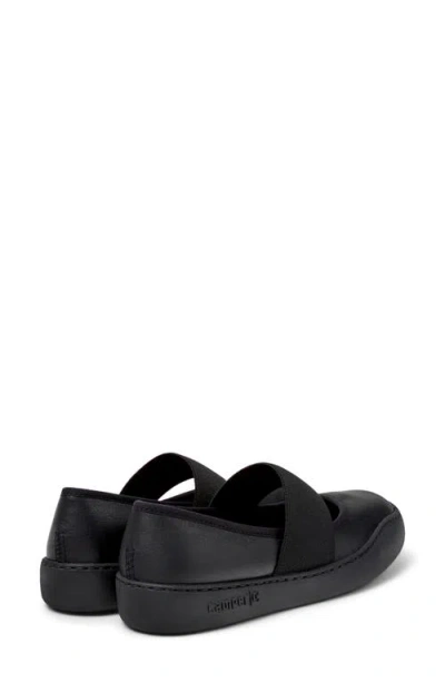 Camper Peu Touring Elasticated-strap Ballet Flats In Black