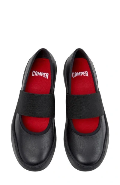 Camper Peu Touring Elasticated-strap Ballet Flats In Black