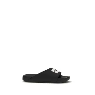 Givenchy Contoured Footbed Logo Slipper For Women In Black