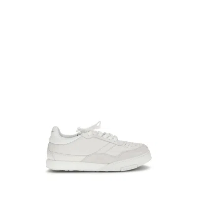 Givenchy White Calf Leather Bos Taurus Low Top Sneakers In Multi
