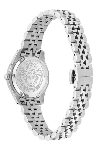 Versace Montre Greca Time Diamond In Silver