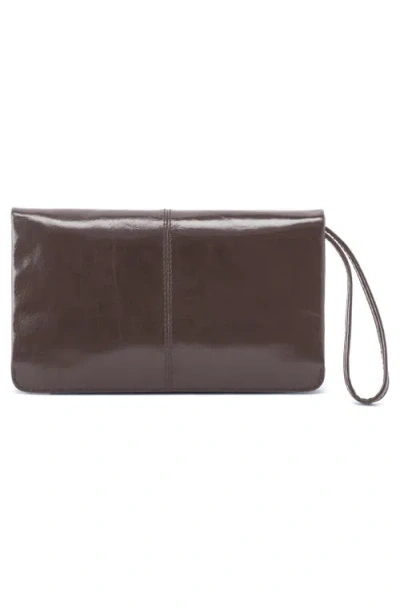 Hobo Evolve Leather Clutch In Brown