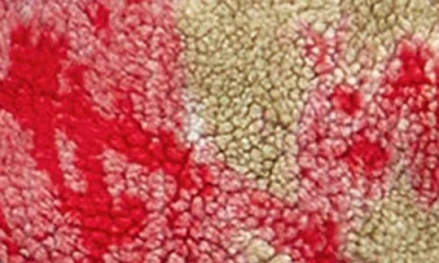 Diesel Teddy-fleece Jacket With Graffiti Motif In Multi