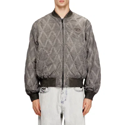 Diesel J-type-treat Diamond-quilted Cotton Blend Jacket In Multi