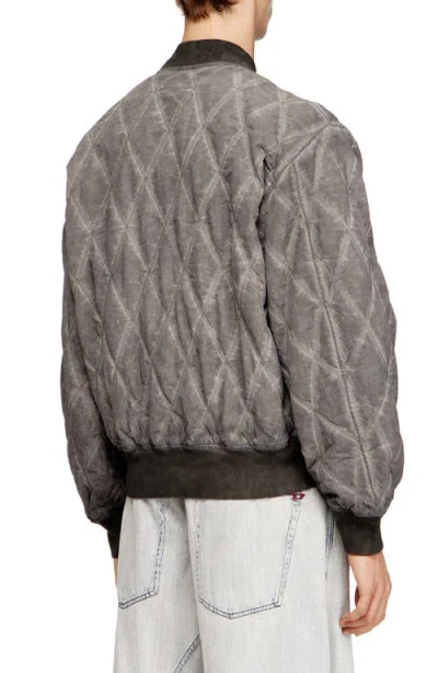 Diesel J-type-treat Diamond-quilted Cotton Blend Jacket In Multi