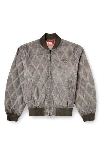 Diesel J-type-treat Diamond-quilted Cotton Blend Jacket In Multi