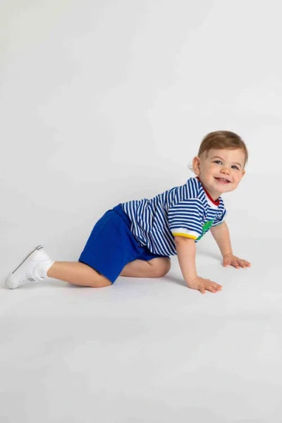 Florence Eiseman Stripe Knit Tshirt With Lizard In Multi