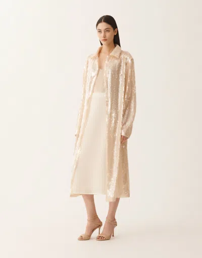 Fabiana Filippi Woman Midi Skirt Cream Size 6 Cashmere In White