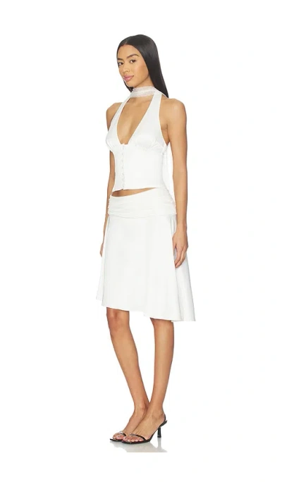 Majorelle Celeste Top In White