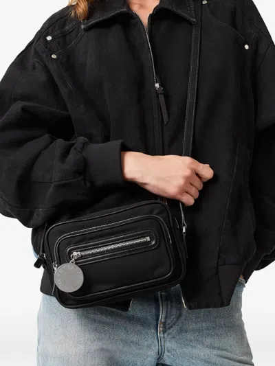 Stella Mccartney Dartmoor Econyl Crossbody Camera Bag In Black