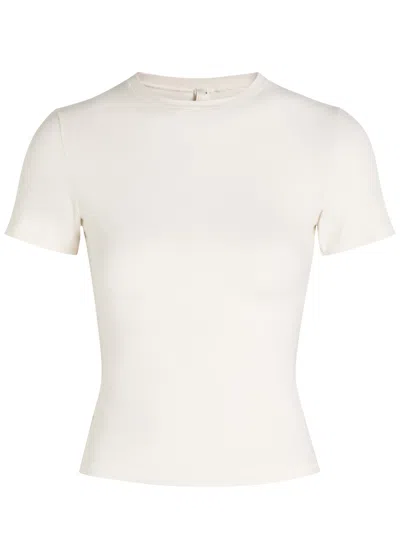 Skims Cotton Jersey T-shirt In Marble