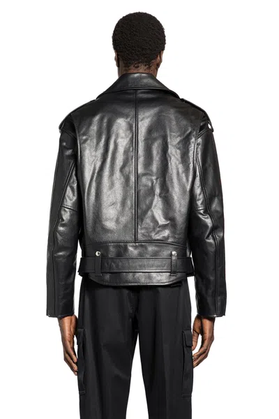 Alexander Mcqueen Leather Biker Jacket In Black