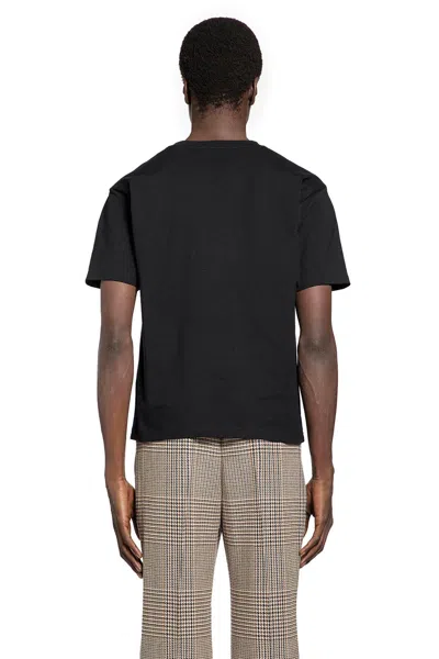 Valentino Crew Neck Short Sleeve T-shirt Design In Black