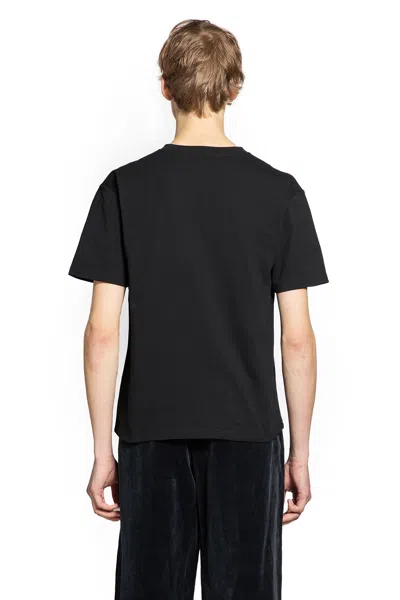 Valentino Garavani Cotton T-shirt With Panther Print In Black
