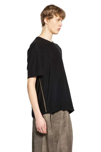 Ziggy Chen Raw Edge T-shirt In Black