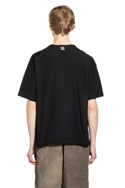 Ziggy Chen Raw Edge T-shirt In Black