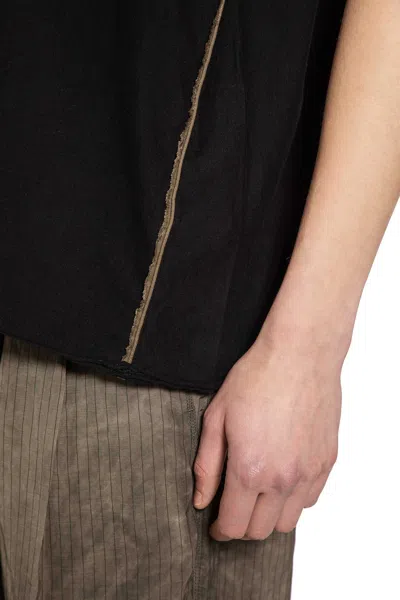 Ziggy Chen Raw Edge T-shirt In Black