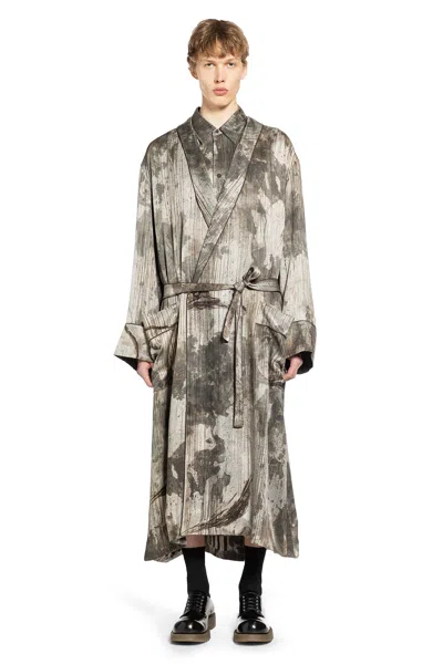 Ziggy Chen Digital Print Long Robe In Multi