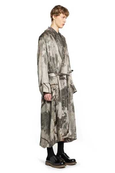 Ziggy Chen Digital Print Long Robe In Multi