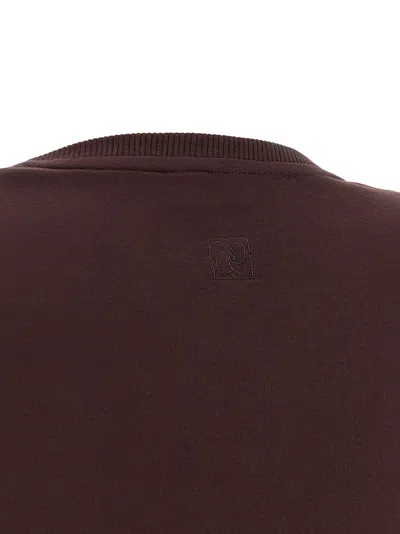 Magda Butrym Short Sleeve Knot Detail T-shirt In Brown