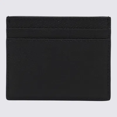 Valentino Garavani Vlogo Signature Garnet Calfskin Card Holder Accessories In Black