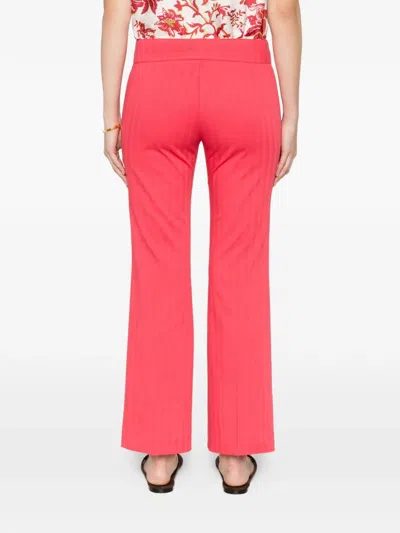 Etro Front-pocket Straight Trousers In Pink