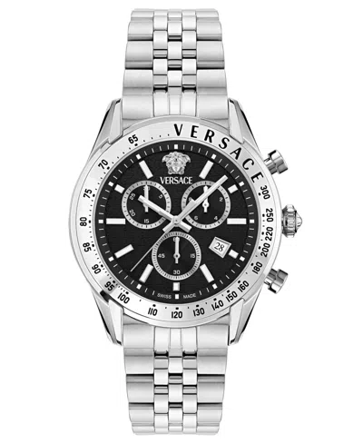 Versace Master Chronograph, 44mm In Silver