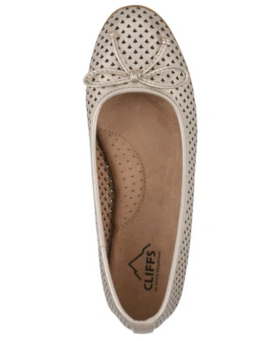 Cliffs By White Mountain Wide Width Carris Ballet Flat In Brown