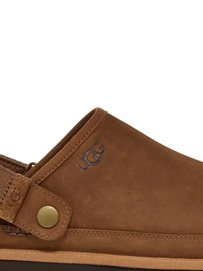 Ugg Strap Clog Boots In Brown