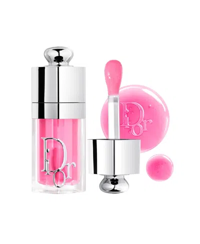 Dior Lip Glow Oil Hydrating High-shine Gloss 007 Raspberry 0.2 Oz/6 ml In Purple