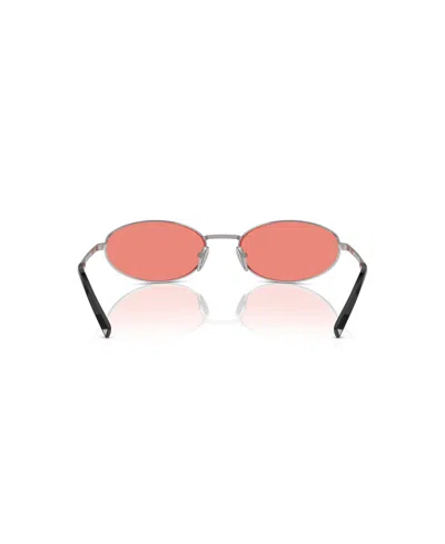 Prada 0pr A59s Oval Frame Sunglasses In Pink