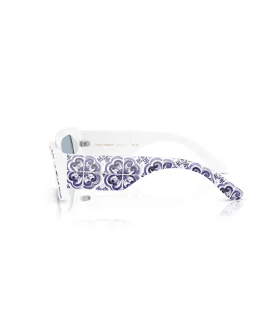 Dolce & Gabbana Rectangular Sunglasses In Gray