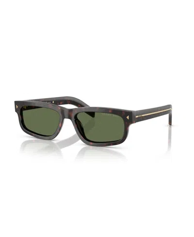 Prada 0pr B11s Rectangular Frame Acetate Sunglasses In Black