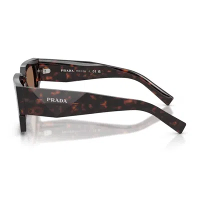 Prada 55mm Rectangular Sunglasses In Brown