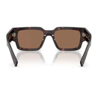 Prada 55mm Rectangular Sunglasses In Brown