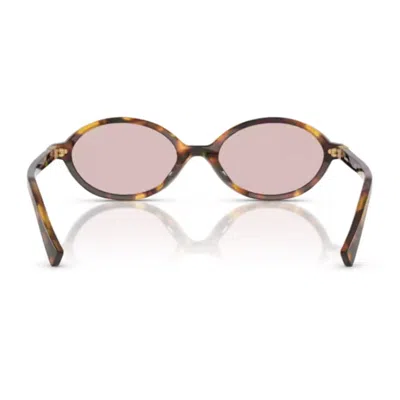 Miu Miu Miumiu 0mu 04zs Miu Regard Vau50d Havana Miele Sunglasses In Brown