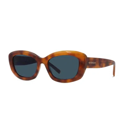 Givenchy Gv Day Rectangular Acetate Sunglasses In Brown