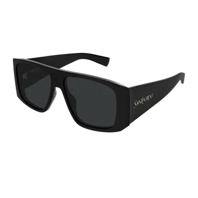 Saint Laurent Eyewear Rectangular Frame Sunglasses In Black