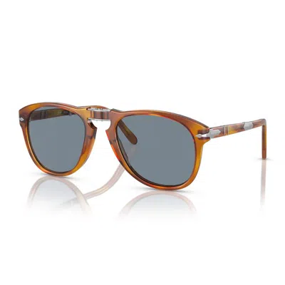 Persol Mens Brown Po0714sm Steve Mcqueen Pilot-shape Crystal-glass And Acetate Sunglasses In Lite Brown