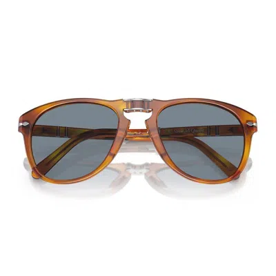 Persol Mens Brown Po0714sm Steve Mcqueen Pilot-shape Crystal-glass And Acetate Sunglasses In Lite Brown